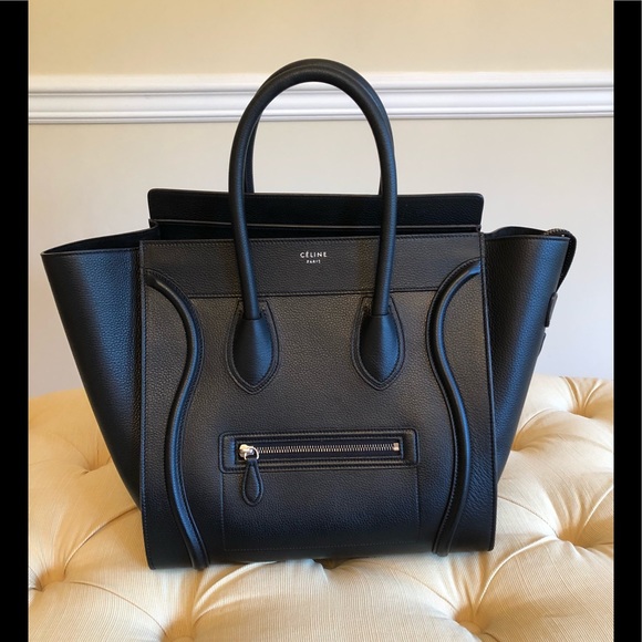 Celine Handbags - Celine Mini Luggage Handbag in Black